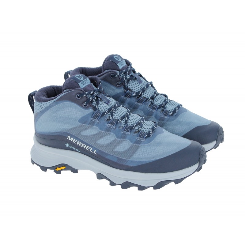 Merrell Moab Speed Mid lGore Tex boots navy.